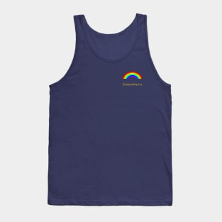 Small Rainbow Somewhere Tank Top